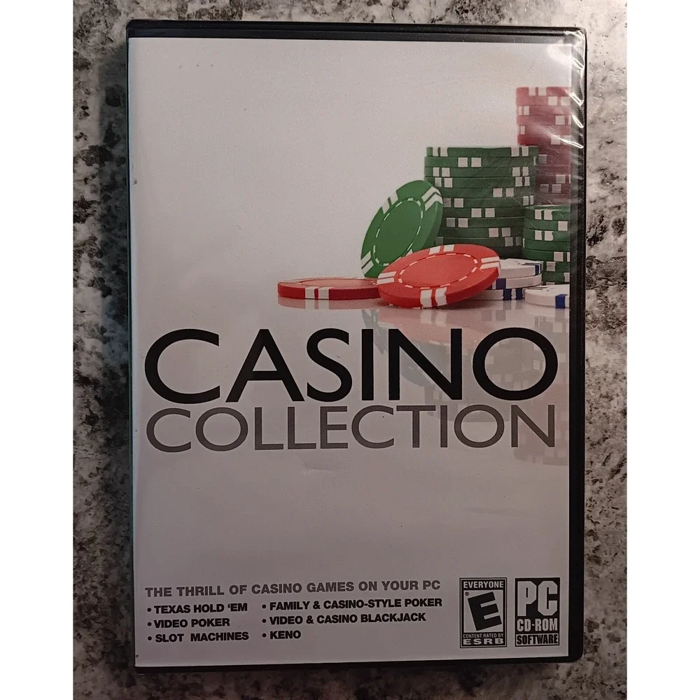 CASINO COLLECTION PC Computer Games Poker Slots Blackjack Keno CD-rom
